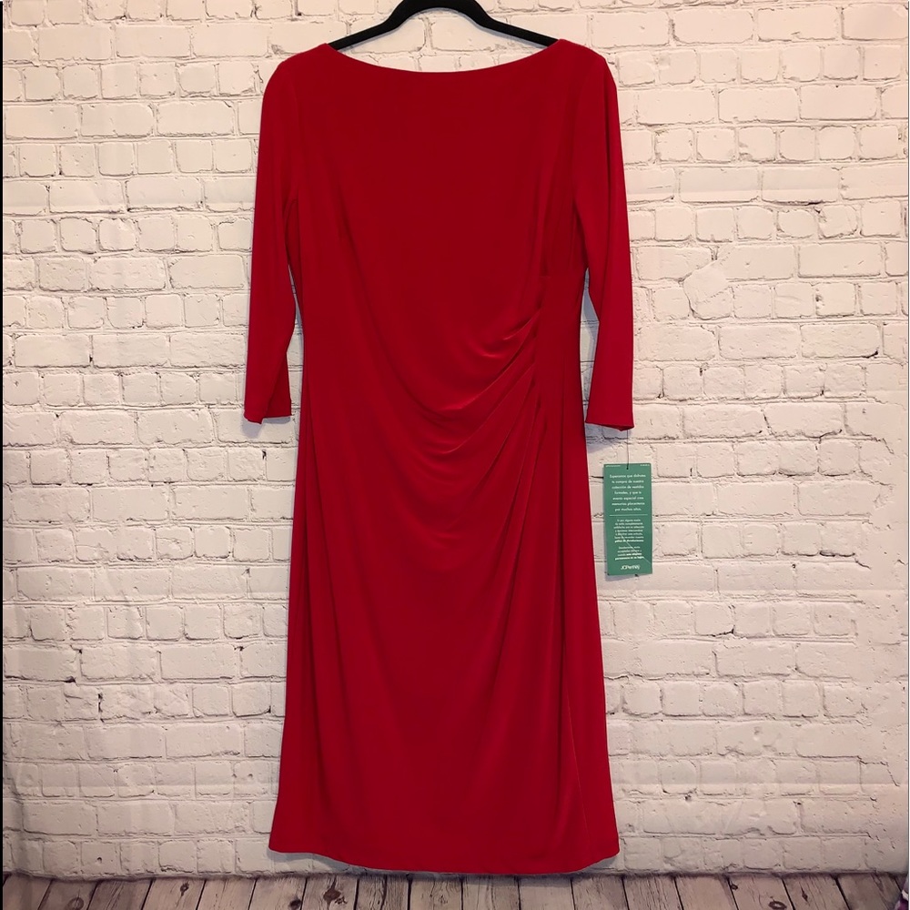 American Living Bleeker Red Skyline Evening Dress